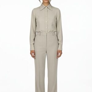 Gucci Women’s Taupey Grey Dress Shirt
